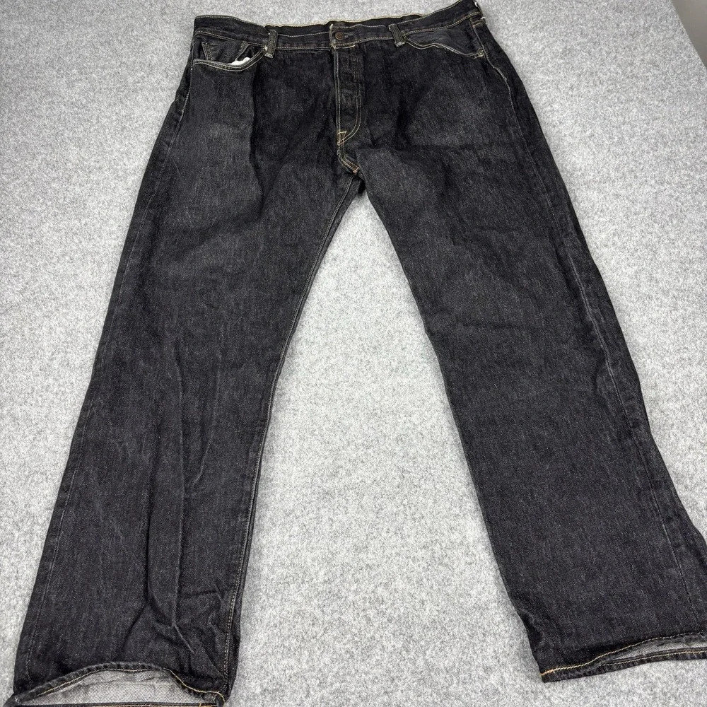 Vintage Levi's 501 Jeans Men's 42x34 (Fits 40x32) Dark Wash Straight Denim Pants